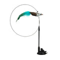 Interactive Peacock Feather Cat Toy with Bell and Suction Cup-My Little Pet