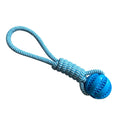 Interactive Dog Toy Ball with Rope – Chew Toy for Teeth Cleaning and Treat Dispensing-My Little Pet