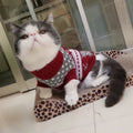 Chic Elk Print Sweater for Cats and Small Dogs-My Little Pet