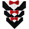 Elegant Adjustable Dog Tuxedo Collar with Bow Tie for Special Occasions-My Little Pet