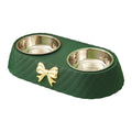 Elegant Double Stainless Steel Pet Bowls for Cats and Dogs-My Little Pet