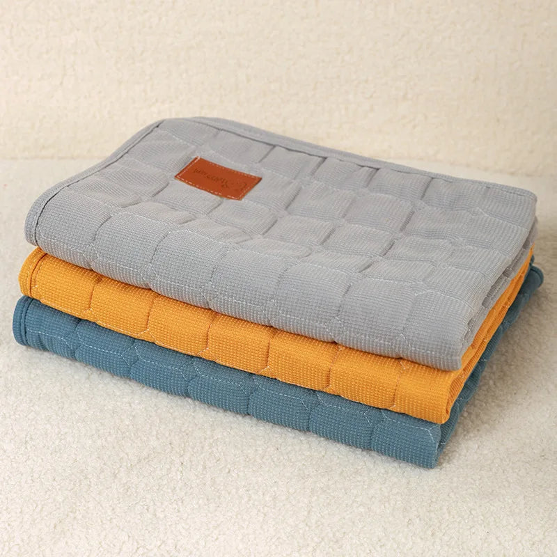 Reusable Cotton-EVA Pet Waffle Mat for All Seasons-My Little Pet