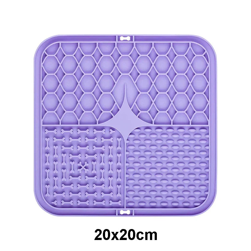 Silicone Lick Mat for Dogs - Slow Feeder and Bath Distraction Tool-My Little Pet