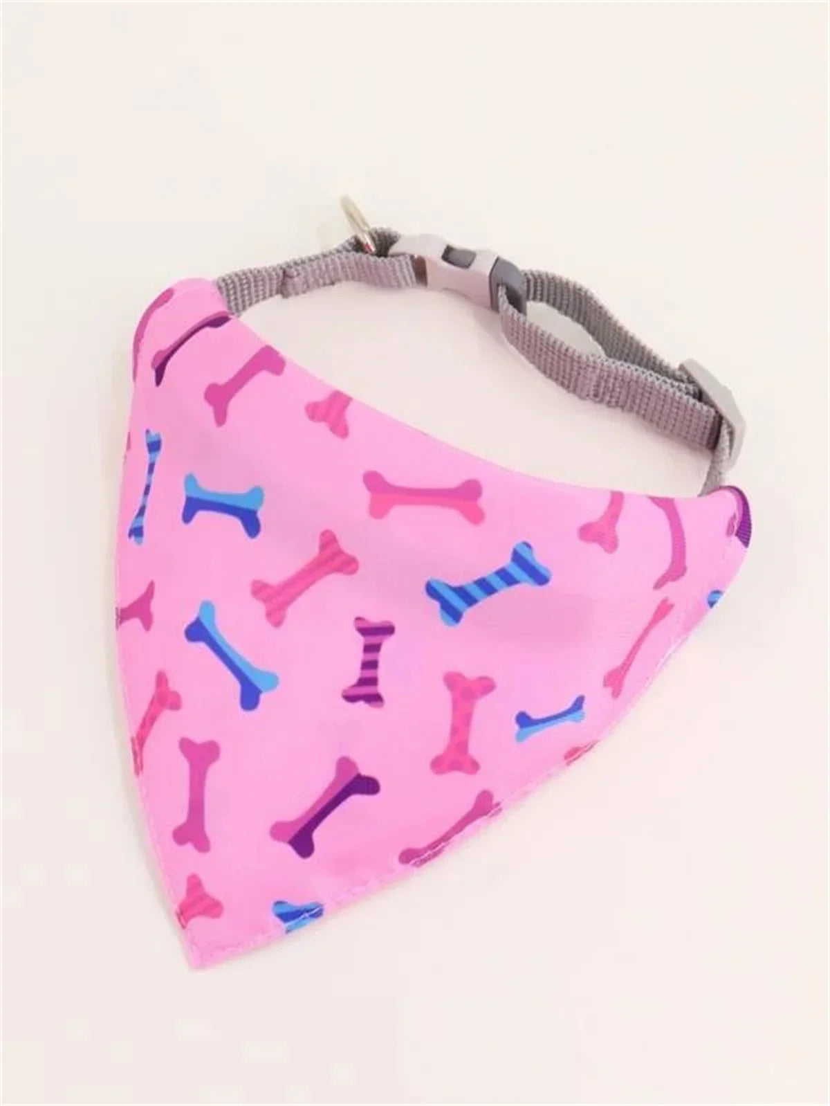 Adjustable Pet Bandana with Cute Cartoon Bear Design-My Little Pet