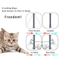 Magnetic Cat Flap Door with 4-Way Lock-My Little Pet