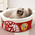 Trendy Instant Noodle Cat Bed – Cozy and Creative Sleeping Litter for All Seasons-My Little Pet