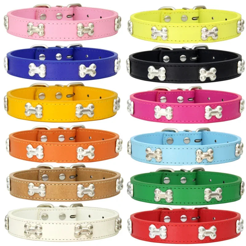 Premium Leather Dog Collar - Durable, Personalized Collars for All Dog Sizes-My Little Pet