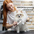 Professional Rechargeable Pet Hair Clipper Set - Low Noise Grooming for Dogs, Cats, and More-My Little Pet