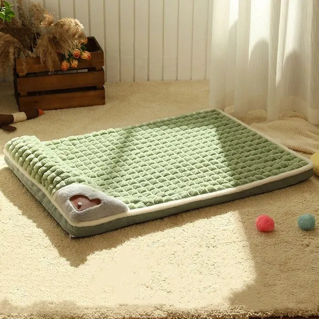 Winter Warm Dog Mat – Luxury Plaid Sofa Bed for Small to Medium Pets-My Little Pet