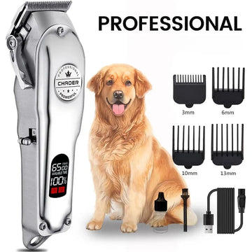 Professional Rechargeable Pet Hair Clipper Set - Low Noise Grooming for Dogs, Cats, and More-My Little Pet