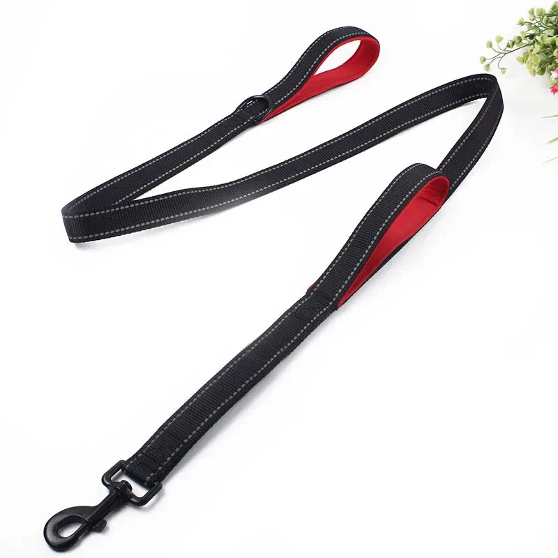 Heavy Duty Double-Handled Dog Leash for Training and Safety-My Little Pet