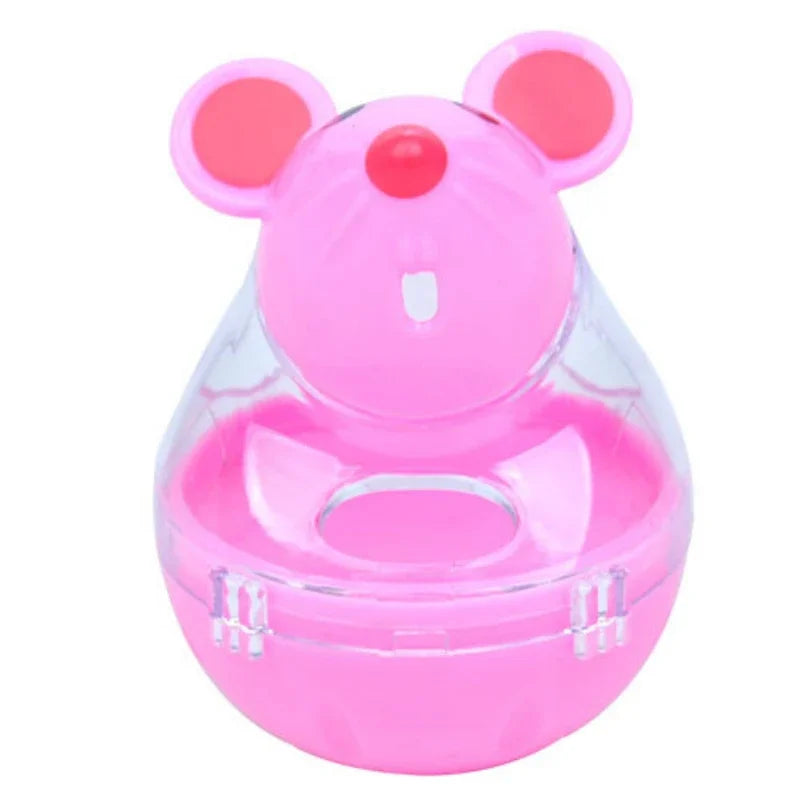 Interactive Mouse Tumbler Cat Toy with Food Dispenser-My Little Pet