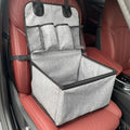 Deluxe Dog Booster Car Seat with Storage Pockets for Small to Medium Dogs-My Little Pet