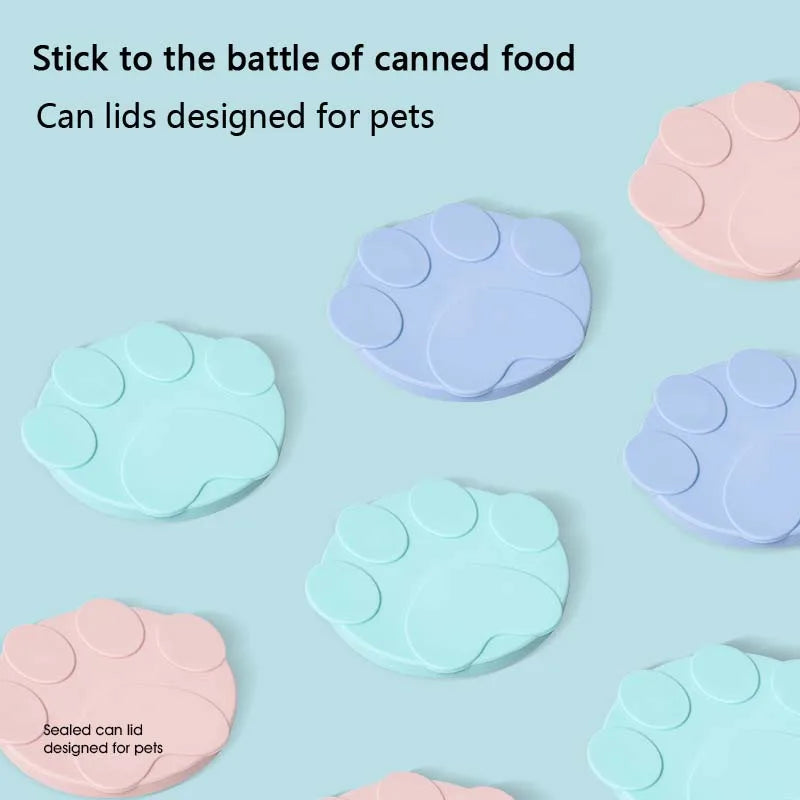 Silicone Pet Food Can Lid with Integrated Spoon-My Little Pet