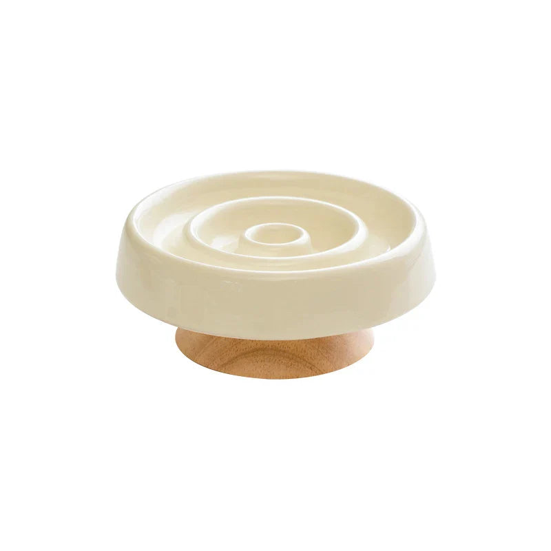 Ceramic Slow Feeder Bowl for Cats and Small Dogs-My Little Pet