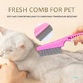 Pet Hair Shedding Comb – Stainless Steel Flea Comb for Cats and Dogs-My Little Pet