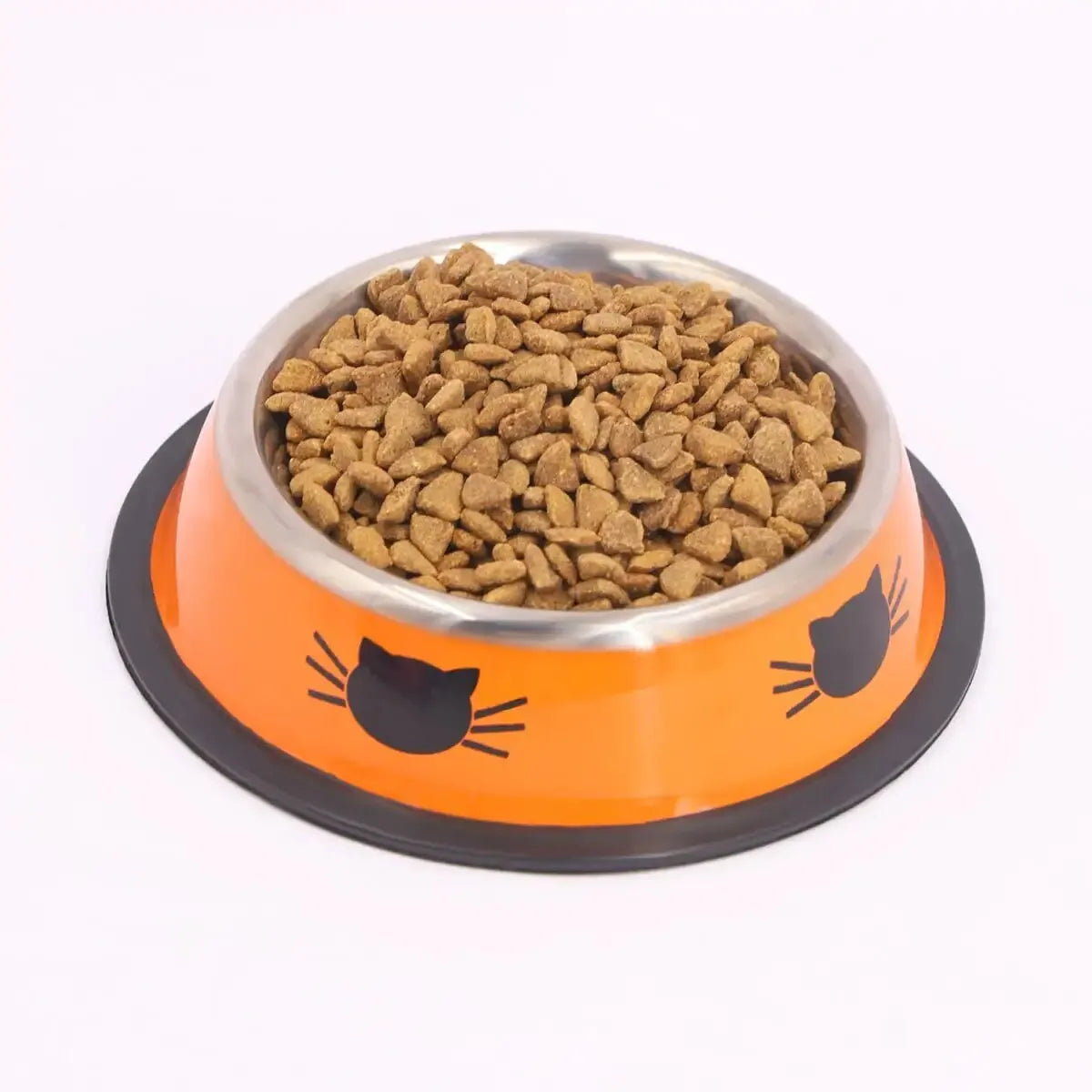 Supet Dog Cat Bowl – Non-Slip Rubber Base, Double Wall Insulated Stainless Steel Cat Bowl-My Little Pet