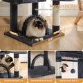 Plush Cat Tree Tower with Cozy Hammock and Scratching Posts-My Little Pet