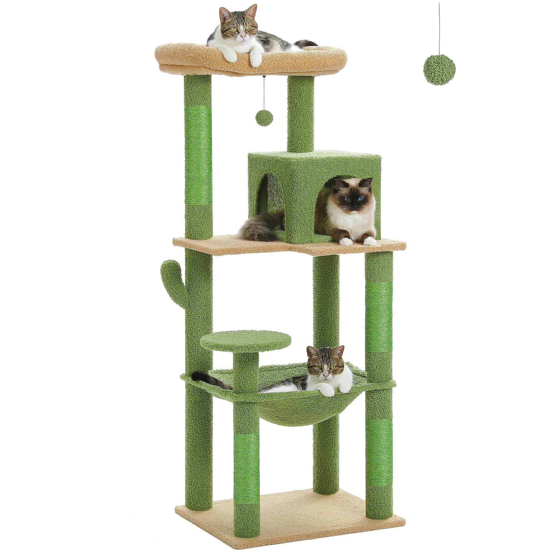 Multi-Level Cat Tree with Condo and Scratching Posts-My Little Pet