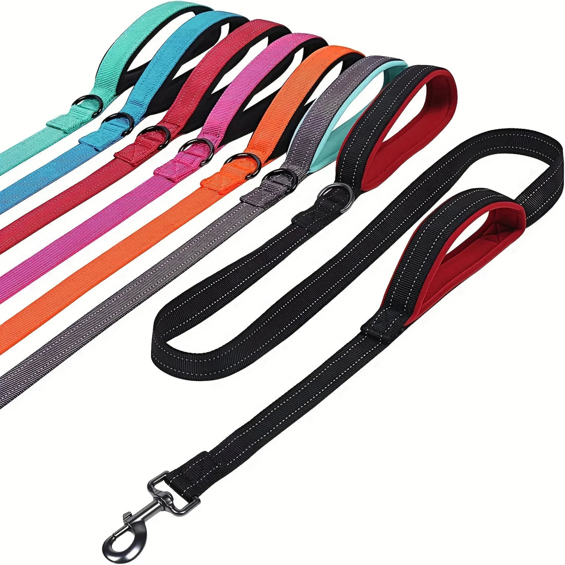 Heavy Duty Double-Handled Dog Leash for Training and Safety-My Little Pet