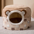 Cozy Pet House for Cats and Dogs - Plush Indoor Sleeping Cave with Removable Cushion-My Little Pet