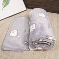 Cozy Flannel Pet Blanket for Dogs and Cats - Winter Warmth with Cartoon Designs-My Little Pet