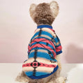 Stylish Striped Pet Sweatshirt for Autumn and Winter-My Little Pet