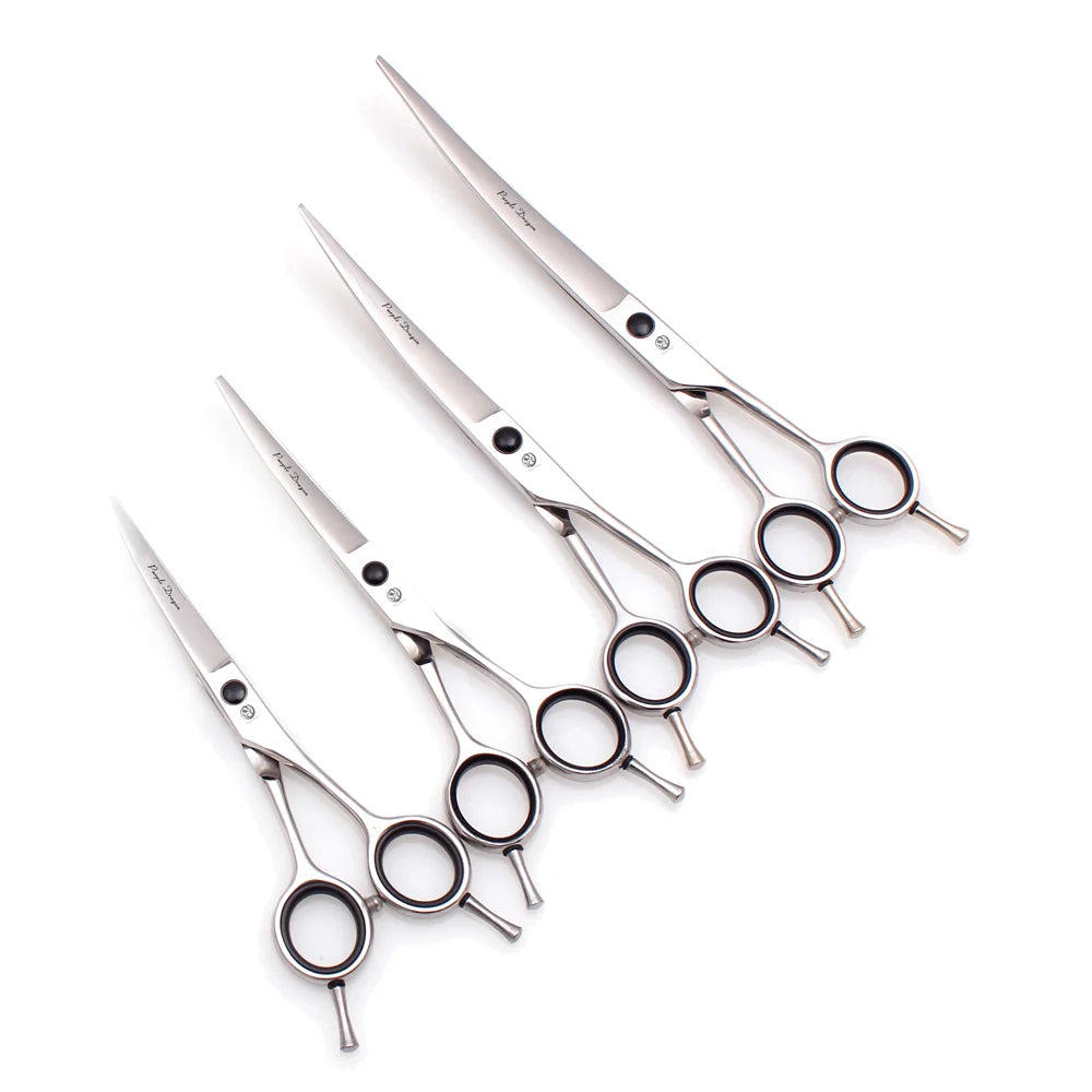 Professional Curved Pet Grooming Scissors - Stainless Steel-My Little Pet