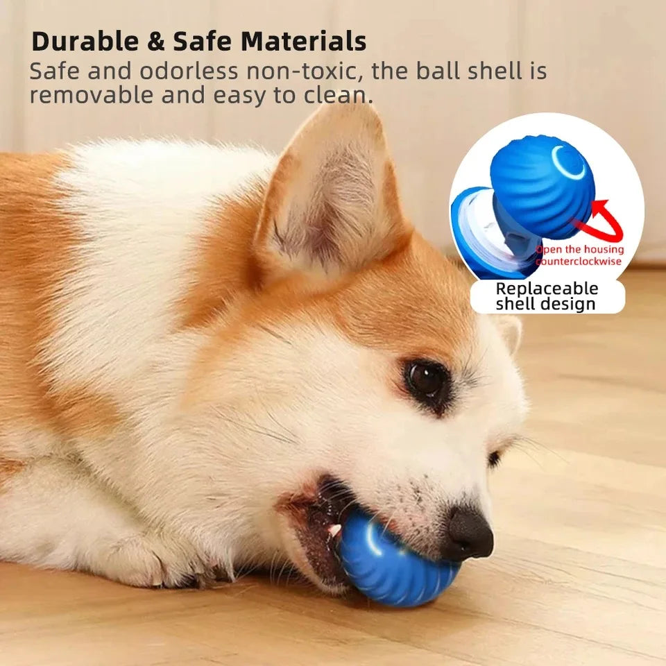 Smart Dog Toy Ball - Automatic Electronic Interactive Training Pet Toy, Gravitational Moving Ball, Rechargeable Active Rolling Ball-My Little Pet