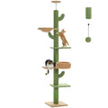 Floor-to-Ceiling Cat Tree - 228-274cm Tall Cat Climbing Tower-My Little Pet