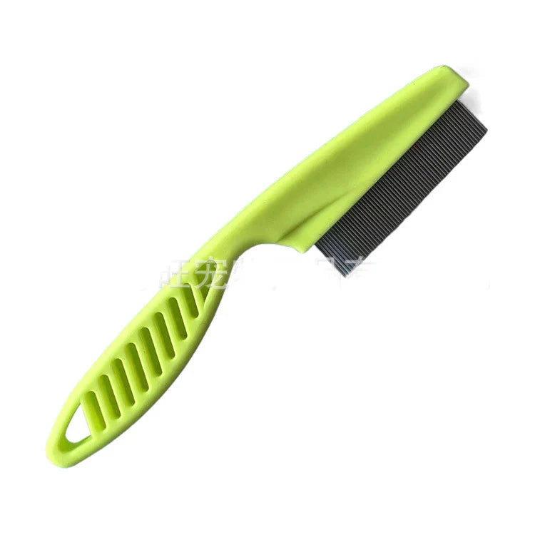 Pet Hair Shedding Comb – Stainless Steel Flea Comb for Cats and Dogs-My Little Pet