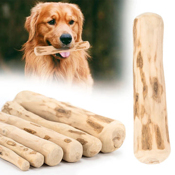 Natural Coffee Wood Dog Chew Stick for Teeth Grinding and Anxiety Relief-My Little Pet