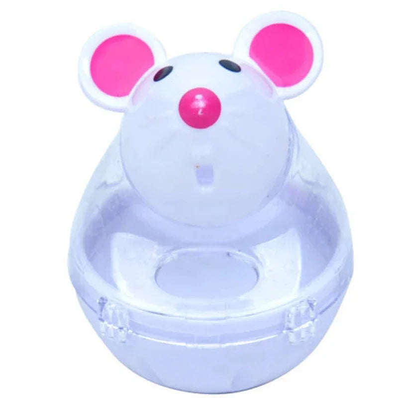 Interactive Mouse Tumbler Cat Toy with Food Dispenser-My Little Pet