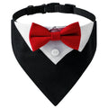 Elegant Adjustable Dog Tuxedo Collar with Bow Tie for Special Occasions-My Little Pet