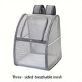 Breathable Mesh Pet Backpack for Small Dogs and Cats - Outdoor Travel Carrier-My Little Pet