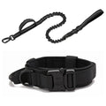 Reflective Nylon Dog Collar and Leash Set for Large Dogs - Tactical Training Gear-My Little Pet