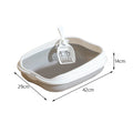 Portable Semi-Closed Cat Litter Box with Scoop-My Little Pet