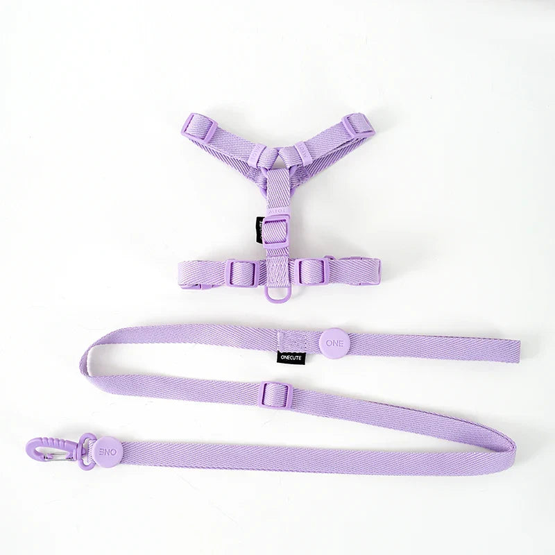 Macarone Color Pet Harness and Leash Set for Small Dogs and Cats-My Little Pet