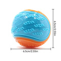 Squeaky Dog Chew Ball - Soft TPR Toy for Teeth Cleaning and Training-My Little Pet