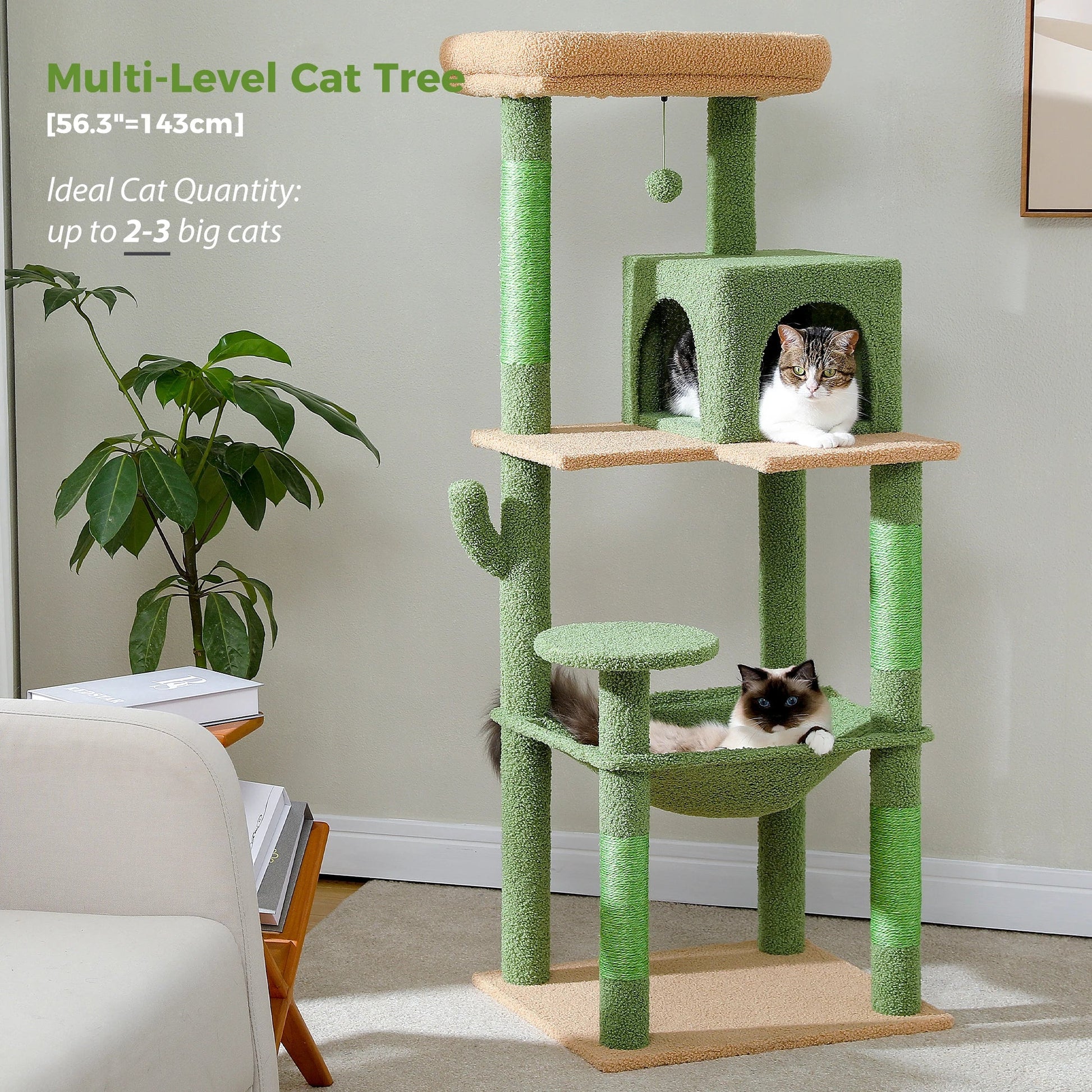 Multi-Level Cat Tree with Condo and Scratching Posts-My Little Pet