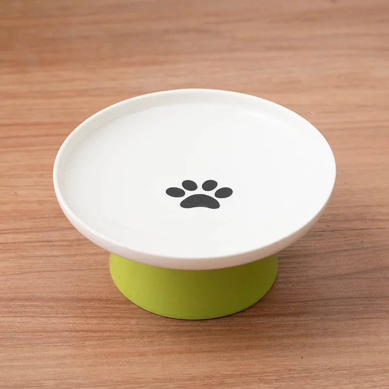 Elevated Ceramic Cat Bowl - Stylish Pet Food and Water Dish-My Little Pet