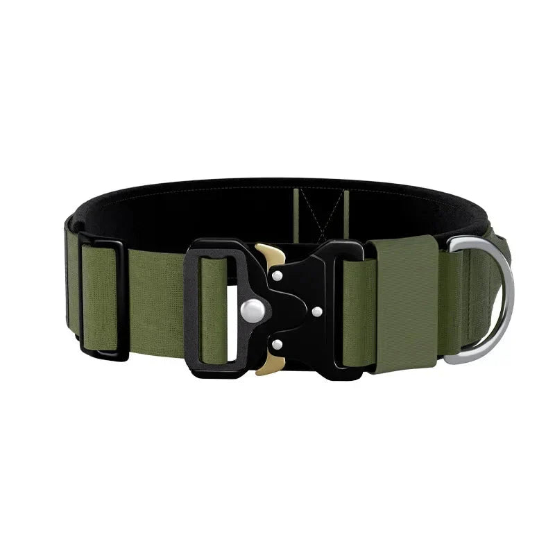 High-Durability Tactical Dog Collar with Quick Release Buckle-My Little Pet