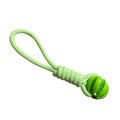 Interactive Dog Toy Ball with Rope – Chew Toy for Teeth Cleaning and Treat Dispensing-My Little Pet