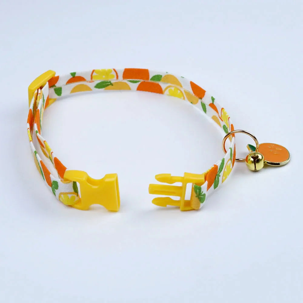 Cute Kawaii Cat and Small Dog Collar with Bell and Flower Design, Adjustable-My Little Pet