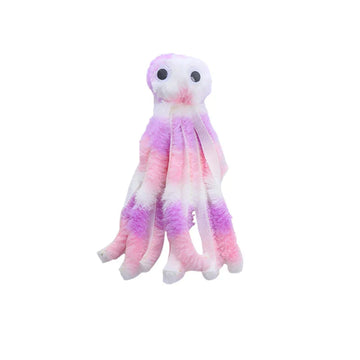 Plush Octopus Cat Toy – Interactive Play & Dental Chew Toy for Cats-My Little Pet