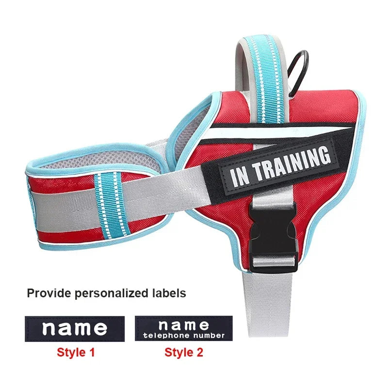 KOMMILIFE Adjustable Dog Harness with Reflective and Breathable Design-My Little Pet