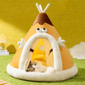 Cozy Pet Bed - Triangular Tent Design for Cats and Dogs-My Little Pet