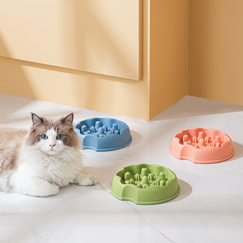 Slow Feeder Cat Bowl - Anti-Gulping, Non-Slip Design-My Little Pet