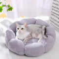 Floral Pet Nest for Cats and Small Dogs - Warm and Cozy for All Seasons-My Little Pet