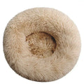 Round Plush Pet Bed – Cozy and Warm for Cats and Dogs-My Little Pet